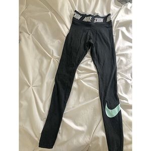 Nike leggings with blue logo